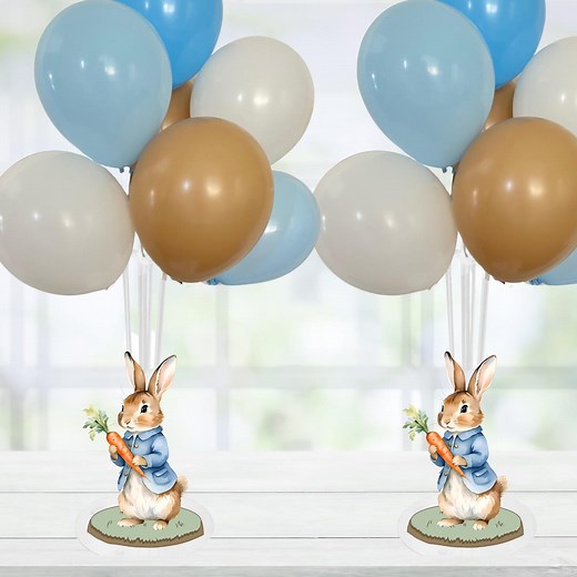 Set of 2 Peter Rabbit Inspired Balloon Centerpieces, Peter Rabbit Baby Shower Centerpieces, Peter Rabbit Party Decorations - Etsy