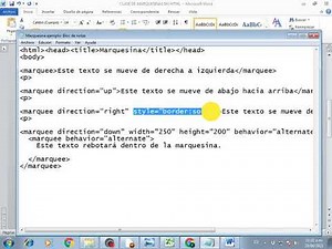 Clase 16 HTML Marquesinas