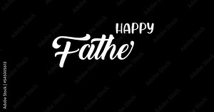 Happy father's Day Handwritten Animated Text 4K. papa father father father abba love celebration animated background. Happy father's day banner. Great for Father's Day Celebrations Worldwide.