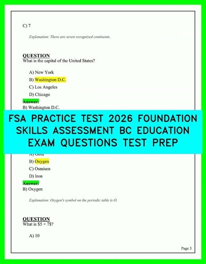2026 BC FSA Practice Test Guide | Master Foundation Skills Assessment Exam Questions Today