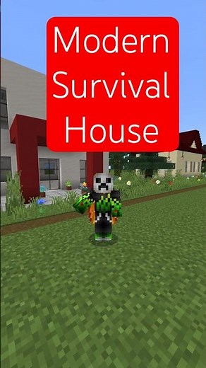 Minecraft modern Survival House How to Build / Minecraft modernes Haus bauen / Überleben
