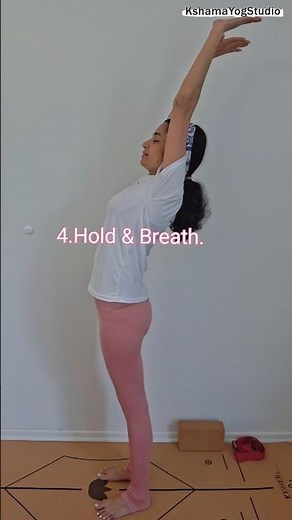 Hasta Uttanasana/Raised Arms Pose - # Allows Full Lung Capacity Utilization.