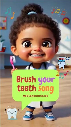 Brush Your Teeth Song 🪥 | Fun Kids Shorts #Brushyourteethsong #brushyourteeth #shortsfeed #shorts
