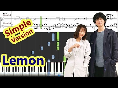 [Piano Tutorial] Lemon (Unnatural OST) - Yonezu Kenshi (Easy Version)