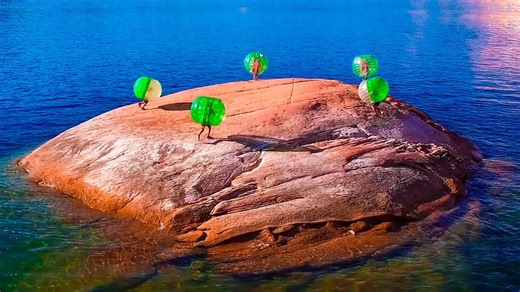 King of the Island with Zorb Balls