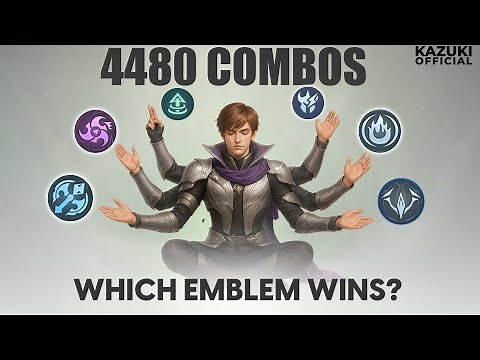 HOW TO MASTER 4480 EMBLEM COMBOS IN MLBB 2025