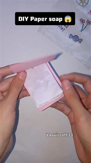 Diy paper soap in 10min. making at home 🧼 #homemadepapersoap #papercraft