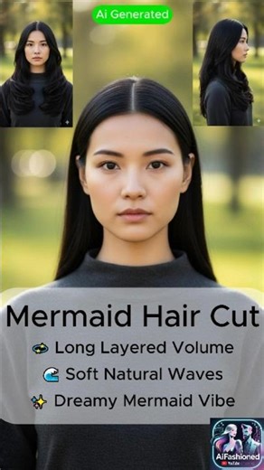 ✨ Mermaid Hair Cut Transformation | From Flat to Fabulous Waves 🌊💇‍♀️