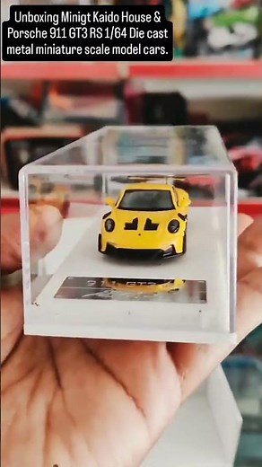Unboxing MiniGT Kaido House & Porsche 911 GT3 RS 1/64 Scale #miniature #cars #diecast