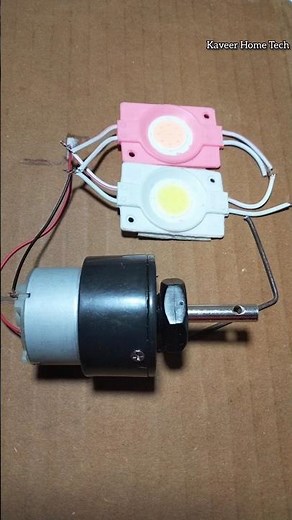 How to Power 2 LED Lights Using a Dynamo Generator #generator #diy #schoolprojects
