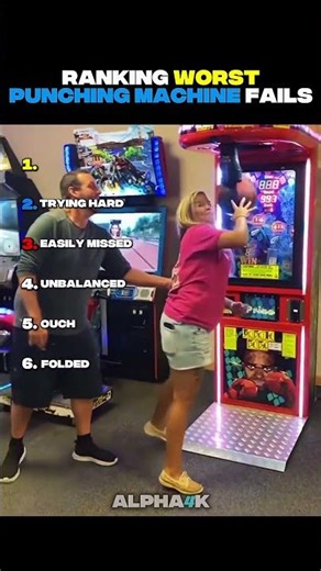 Ranking Worst Punching Machine Fails 💀 #fails #shorts #ouch
