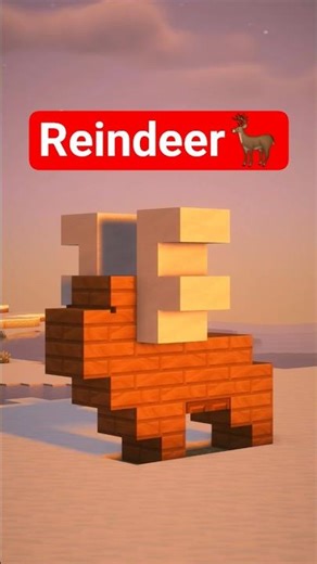Minecraft Christmas Reindeer🦌🎅 #shorts