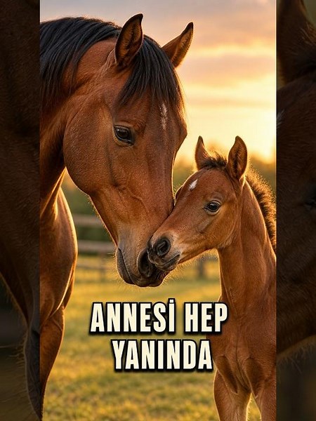 The Safest Place for a Foal: By Its Mother's Side!