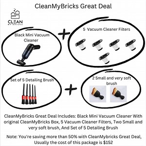 CleanMyBricks Mini Vacuum Cleaner to DUST & Clean Your Set
