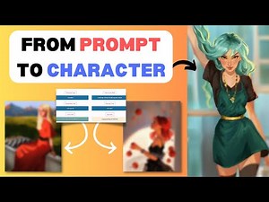 How I Design 3 Unique Characters with My Custom Prompt Generator! | Procreate Speedpaint