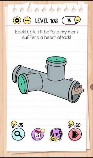 Brain Test Level 108 Walkthrough