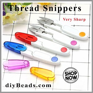 Diybeads THREAD SNIPPER - Thread Snipper Tool With Cover - 4 Different Colors - Diybeads - Etsy