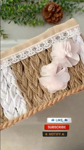 Genius Rope-and-Cardboard Box Hack♻️😱#shorts#shortvideo #crafts