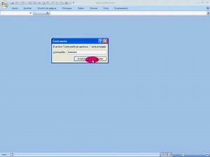 Contraseña password de apertura para archivo Excel