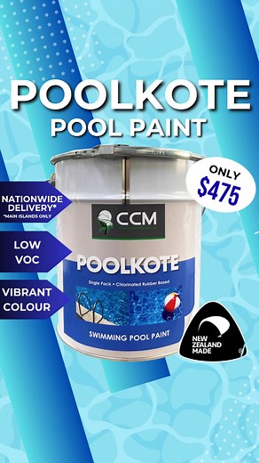 Poolkote. A superior Kiwi-made chlorinated rubber coating crafted to protect and enhance your pool — resilient, long-lasting, and simple to maintain, bringing dependable performance to your home. 🚚 Free Nationwide Delivery (Main Islands Only) 🥝 Proudly Kiwi Made – quality you can count on 💪🏻 Chlorinated Rubber Strength – resists chemicals & weather ✨ Smooth Finish – vibrant colour, easy to clean Order Online: https://painttech.co.nz/products/pool-paint | Paint Tech