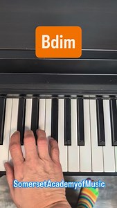 B Diminished Chord Piano Inversions #pianotutorial #pianochords #easypiano #diminishedchords | Somerset Academy of Music