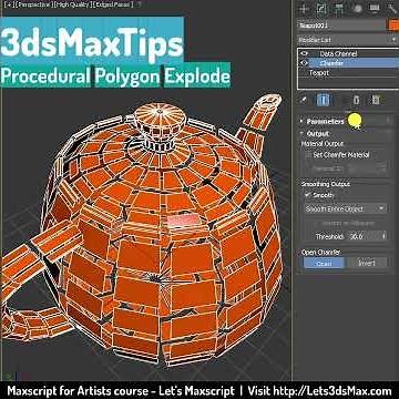 3dsMaxTips Procedural Polygon Explode