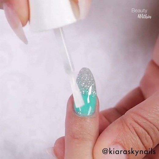 1.1M views · 2.2K reactions | Sparkling glitter nail art ✨ Credit: kiaraskynails (instagram.com/kiaraskynails/) | Beauty Within | Facebook