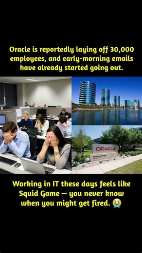 😨💔Oracle is reportedly planning large layoffs, with some employees saying they received termination,