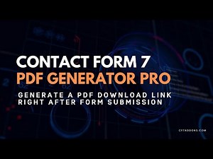 Generate & Download PDF Immediately After Contact Form 7 Submission | PDF Generator Pro Addon