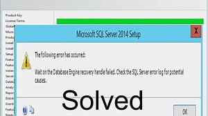 Wait on the Database Engine Recovery Handle Failed