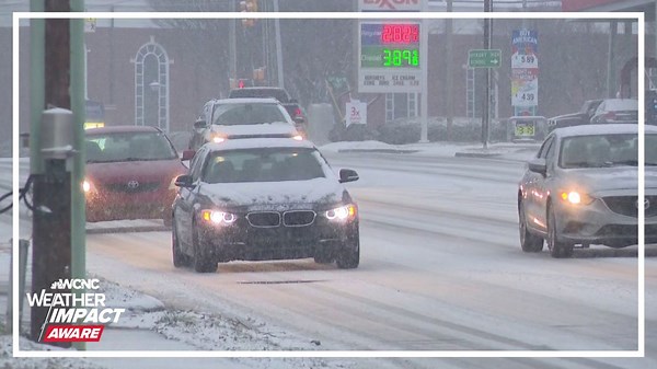 Here's how much snow the Charlotte area saw during Friday's winter storm