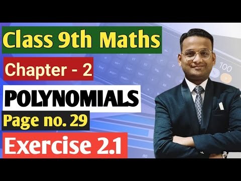 Class 9th Maths Chapter 2 (Polynomial) | CBSE NCERT BOOK | Page no.29 | Exercise 2.1 Question 1 to 5