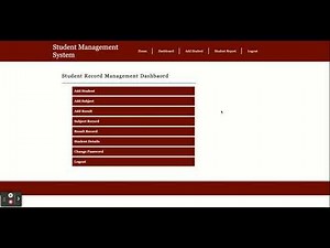 Student Management System Project on Python, Django and MySQL