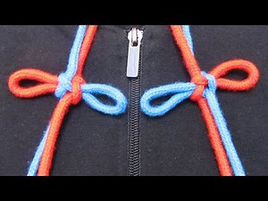 Ave Craft: How to Tie Hoodie Strings. Easy instructions for tying cross friendship hoodie knot.