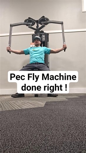 pec fly machine easy work and good for gains #fitness #gym