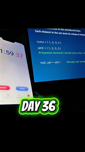 “Learning Python Step by Step | Coding Journey Day 36 💻🔥”