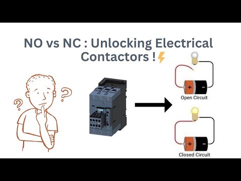 🔌 Electrical Contactors Explained: The Power of NO & NC Concepts! ⚡️