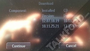 Ford SD Navigation Update Main Navi Software Version...
