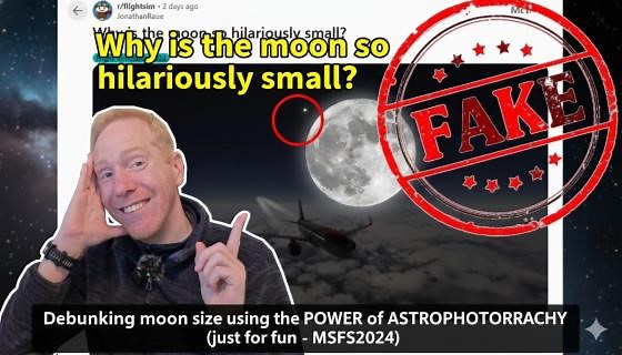 Debunking Moon Size Using the Power of Astrophotography (MSFS2024)