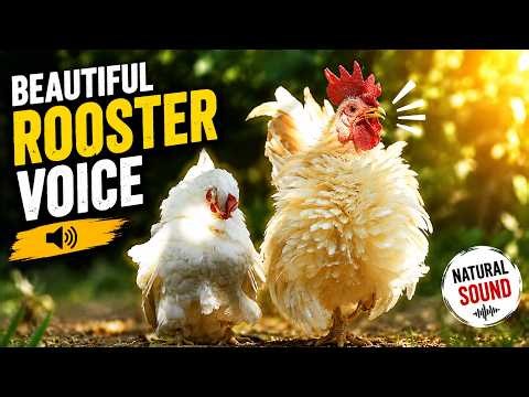 Rooster Crowing Sound | Real Chicken Sounds 🐓 | Wild Wing & Paws