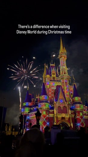 There’s a difference between visiting Disney World at Christmas…and experiencing it at Magic Kingdom