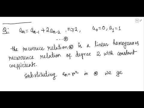 MAKAUT PYQ on Linear Homogenous Recurrence Relation (Part 1)- Dr. Suman Paul, Mathematics Department