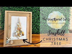 DIY Seashell Christmas Tree (Beginner Glass & Resin Art Tutorial)