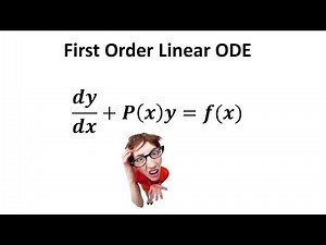 First Order Linear ODE (#2: Identify and Solve)