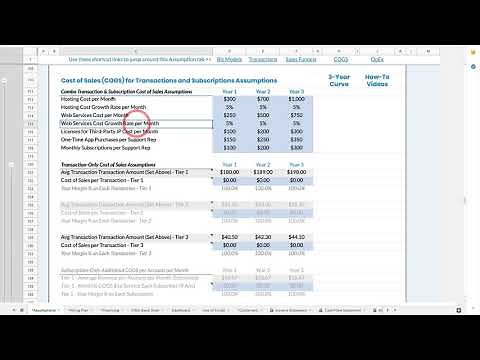 Virtual COGS (Cost of Goods Sold) Setup in Rocket Pro Forma