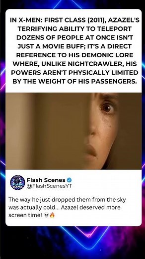 In X-Men: First Class (2011), Azazel’s Teleportation Powers Have No Weight Limit!!