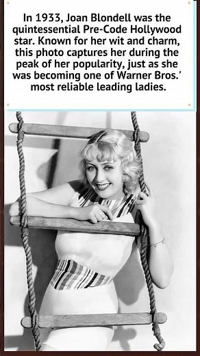 Joan Blondell: Pre-Code Star (1933) #hollywoodhistory
