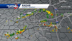 4:20 PM- Here's a look at Live Super Doppler 4 HD. Clusters of storms are developing across the region, but as of now remaining below severe limits. We will be watching for any intensification this afternoon & evening. | WYFF News 4