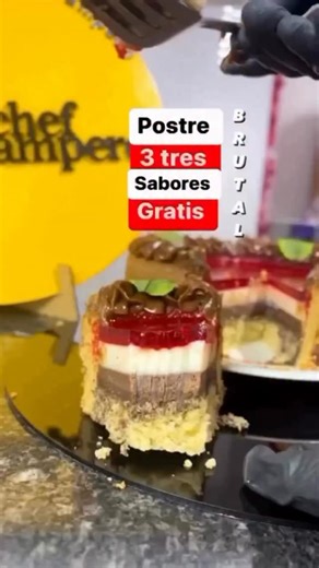 CHEF CAMPERO - CHEF FOODIE on Instagram: "Si quieres la receta de esta increíble torta tres sabores✅sígueme y escribe receta en los comentarios y yo mismo te la envío. #tutorial #tips #receta #recetas #torta #viralvideos"