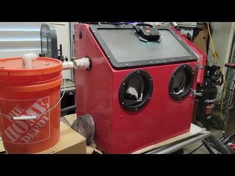 Harbor freight sandblasting cabinet use and mods